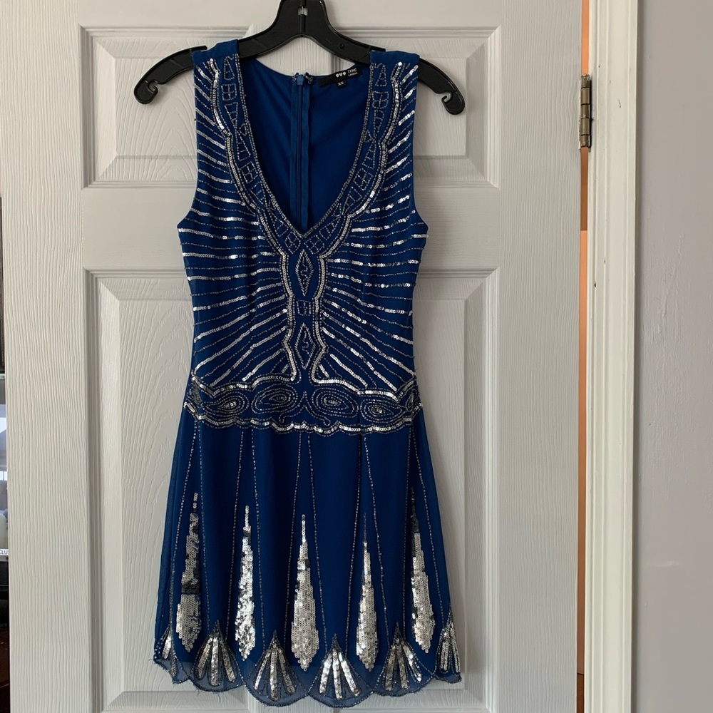 Sequin Beaded Cocktail Dress
